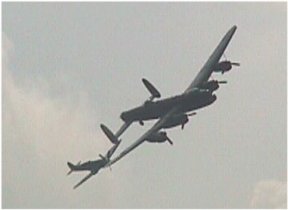 [7] Lancaster and Spitfire Approach for Second Fly Past