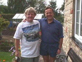 [4] Bill and Vic with Garden and Canal in Background