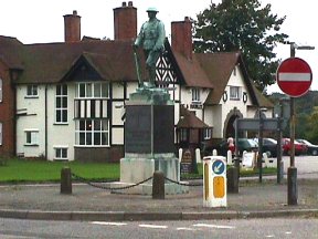 [10] Sandon War Monument and Dog & Doublet Pub