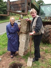 [2] Mother and son at the sod breaking ceremony