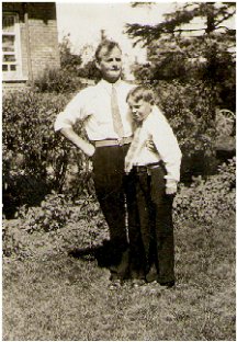 John M. Campbell and son Billie at Maple Grove Farm