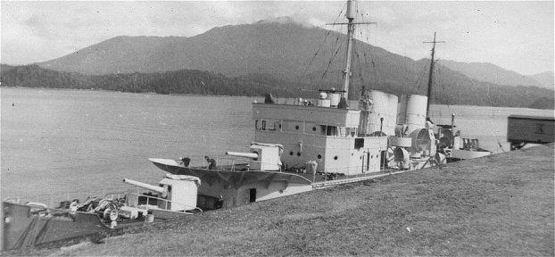 HMCS Prince Robert dockside in Prince Rupert.