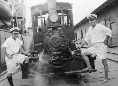 Two Prince Robert officers somewhere in the tropics