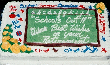 Teacher Retirement Cake