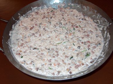 Ingredients in rice flour batter