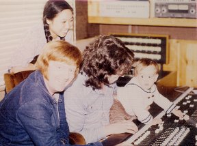 The Hillmans work the board with Terry at Guardian Studios