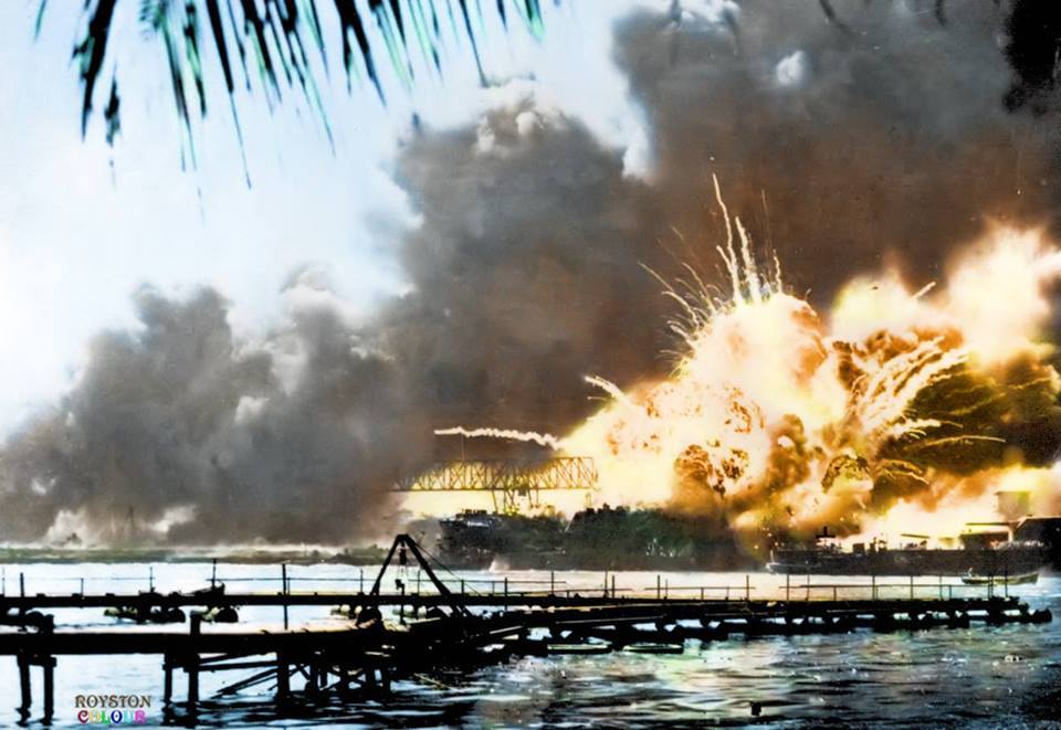 1712 December 2017 Pearl Harbor Colourized