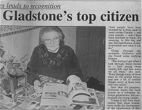Peggy Galloway: Gladstone's Citizen of the Year