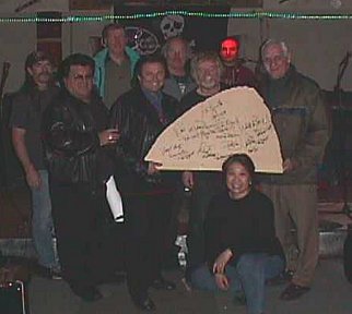 The Cantina jammers with the autographed stage