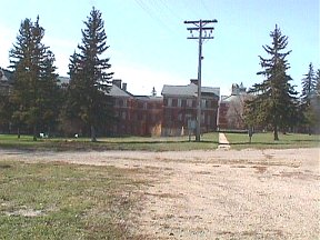 East side of main buildings