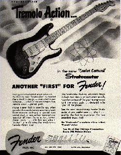 1954 Fender Stratocaster ad.