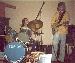On stage in the late '70s with stripped Tele
