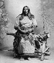 Idaho Indian Woman in studio pose 1897